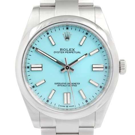 rolex oyster perpetual blue face|rolex oyster perpetual tiffany.